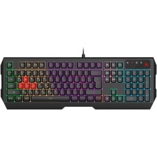 A4TECH Клавиатура Bloody B140N черный USB Multimedia for gamer LED (подставка для запястий) (B140N)