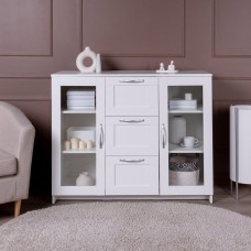 ГУД ЛАКК 2.02.03.380.1 СИРИУС тумба 2 двери со стеклом и 3 ящика 117х95 белая RU (2 пак.) ГУД ЛАКК 2.02.03.380.1 СИРИУС тумба 2 двери со стеклом и 3 ящика 117х95 белая RU (2 пак.)