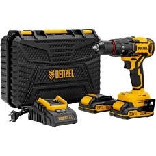 DENZEL Дрель-шуруповерт аккумуляторная ударная бесщет. CIDH-BL-20, Li-Ion, 20 В// 26137
