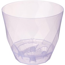 HOMVER Laurel для орхидей D145мм, 1,3л с поддоном (сиреневый транспарент) 221615041/01