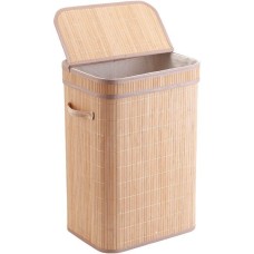 РЫЖИЙ КОТ Корзина для белья складная, узкая, с откидной крышкой, 30*40 см (частичное открытие) (108704)