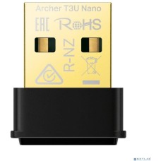 TP-LINK Archer T3U Nano AC1300 Ультракомпактный Wi-Fi USB-адаптер с поддержкой MU-MIMO TP-LINK Archer T3U Nano AC1300 Ультракомпактный Wi-Fi USB-адаптер с поддержкой MU-MIMO