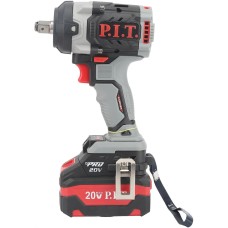 P.I.T. Гайковерт IMPACT аккум. бесщеточный PIW20H-600A/2 (20В, 600Нм, 1/2