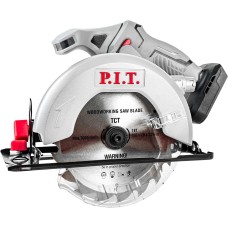 P.I.T. Пила циркулярная аккум. PKS20H-165A SOLO (20В, диск 165мм, пропил 52мм, 4300об/мин, накл.45°)