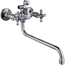 GOTA ROCIO 095711-GOTA Barcelona Смеситель д/ванны с 2-мя рукоятками с изливом S-30см. перекл.душа