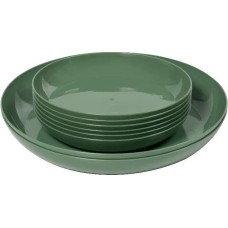 VIOLET Набор тарелок 8 шт.(d255мм 2 шт + d185мм 6шт) (темно-зелёный) 410845