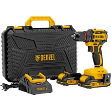 DENZEL Дрель-шуруповерт аккумуляторная бесщет. CDH-BL-20, Li-Ion, 20 В//