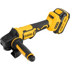 DENZEL Машина шлифовальная угловая аккумуляторная бесщет. AGH-BL-20-125, Li-Ion, 20 В//