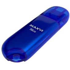 MAXVI P1 16GB blue, монолит с колпачком, ABS пластик, USB 2.0