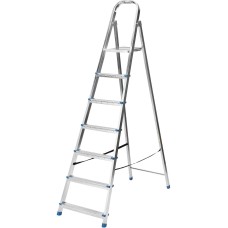 СИБРТЕХ Стремянка, 7 ступеней, стальная, оцинкованная 97839