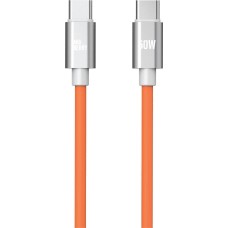 AKSBERRY (6900333080011) X165 Liquid silicone Type-C -Type-C, оранжевый