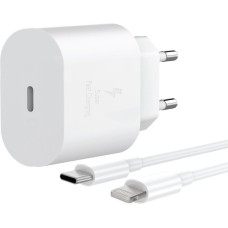 AKSBERRY (6900342130011) T25 25W PD + кабель Lightning, белый