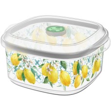 HOMVER Sicily Lemon для СВЧ 1,6л с клапаном с декором (бесцветный) 222120025/0107