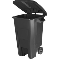 SPIN&CLEAN SC700421028 Freestyle для мусора с крышкой на колесах 100л (PP), черный