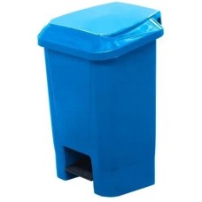 ТАРА.РУ МКТ 30 голубой ПП мусорный полимерный 30л., в комплекте, с педалью, с пакетодерж. (37804)