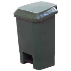 ТАРА.РУ МКТ 30 зеленый ПП мусорный полимерный 30л., в комплекте, с педалью, с пакетодерж. (36517)