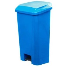 ТАРА.РУ МКТ 80 голубой ПП мусорный полимерный 80л., в комплекте, с педалью, с пакетодерж. (37805)