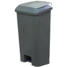 ТАРА.РУ МКТ 80 зеленый ПП мусорный полимерный 80л., в комплекте, с педалью, с пакетодерж. (36519)