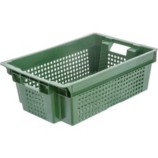 ТАРА.РУ 102 МСК зеленый полимерный 600х400х200 перфорированный (28418)