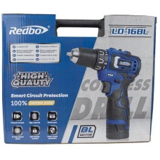 REDBO LD-16BL Акк. Дрель (шуруповерт) бесщеточная (16В., 40Н.м.)