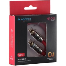 ASPECT RCA-NL2.05, Neon Line, коаксиал, OFC, 2 экрана, 2RCA-2RCA, 0.5м