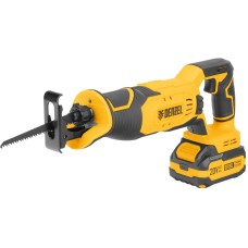 DENZEL Пила сабельная аккумуляторная RS-180, Li-Ion, 20 В 28801