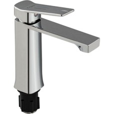 FABIA 9741 Смеситель для раковины шаровый, литой квадратный корпус, цвет ХРОМ