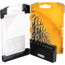 DENZEL Набор сверл по металлу, 1-10 мм, Р6М5К8-TiN, Golden Tip, 10 шт 723005