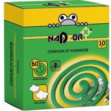 NADZOR Спирали от комаров зеленые (10 шт)