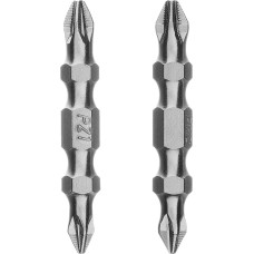 GROSS Набор бит двухстор., PH2-PH1х45мм, PZ2-PZ1х45мм, сталь S2, 2 шт.//