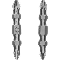 GROSS Набор бит двухстор., PH2-PH2х45мм, PZ2-PZ1х45мм, сталь S2, 2 шт.//