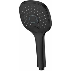 GOLDEN FOX S1189 Лейка д/душа 3-реж. d117 квадрат перекл.кнопкой ABS пластик черная блистер