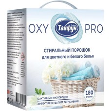 ТАЙФУН 182074 Стиральный порошок для цветного и белого белья с активным кислородом, 3,6 кг