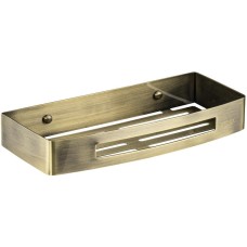 BRIMIX 5655-B Полочка литая, прямоугольная, одинарная, из нержавеющей стали, цвет БРОНЗА