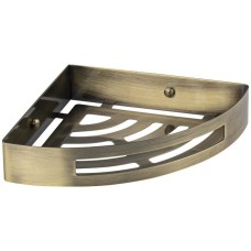 BRIMIX 5657-B Полочка литая, угловая, одинарная, из нержавеющей стали, цвет БРОНЗА