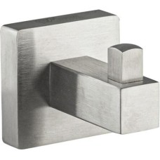 GFMARK 87110 Крючок одинарный, из нержавеющей стали, с квадратным основанием, цвет САТИН