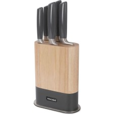 RONDELL Набор ножей кухон. Filigran RD-2007 компл.:6предм. с подставкой дерево/серый подар.коробка