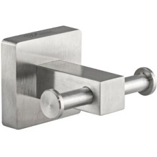 GFMARK 87114 крючок двойной, из нержавеющей стали, с квадратным основаниемцвет САТИН GFMARK 87114 крючок двойной, из нержавеющей стали, с квадратным основаниемцвет САТИН