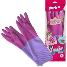 YORK резиновые с удлинённой манжетой ароматизированные Рози (M) 092670 YORK резиновые с удлинённой манжетой ароматизированные Рози (M) 092670