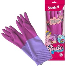 YORK резиновые с удлинённой манжетой ароматизированные Рози (S) 092660 YORK резиновые с удлинённой манжетой ароматизированные Рози (S) 092660