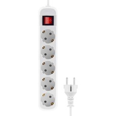 CADENA 5 гн MID 3м сз ПВС 3*1 10А белый с кнопкой