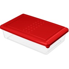 HOMVER Асти для продуктов прямоугольный 0,75л (красный) 221100106/04