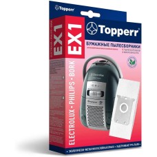 TOPPERR EX 1 Пылесборник для пылесоса Electrolux Clario,Excellio,Oxygen 5 шт. (1010) TOPPERR EX 1 Пылесборник для пылесоса Electrolux Clario,Excellio,Oxygen 5 шт. (1010)