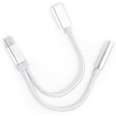 АТОМ (31043) USB Type-C-3,5 Jack/USB Type-C, серебряный АТОМ (31043) USB Type-C-3,5 Jack/USB Type-C, серебряный