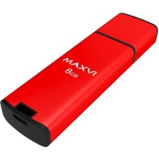MAXVI MP2 8GB красный, монолит с колпачком, ABS пластик + металл, USB 2.0 MAXVI MP2 8GB красный, монолит с колпачком, ABS пластик + металл, USB 2.0