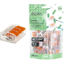 DUWI (26716 4) Клемма рычажковая, СМК 223-413, 0,5-4мм² DUWI (26716 4) Клемма рычажковая, СМК 223-413, 0,5-4мм²