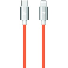 AKSBERRY (6900344950013) X165 USB-C - Lightning 3 A 27W PD 1 м, оранжевый AKSBERRY (6900344950013) X165 USB-C - Lightning 3 A 27W PD 1 м, оранжевый