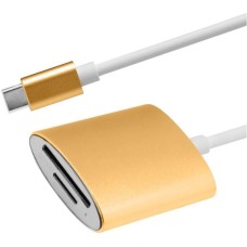 АТОМ (31050) USB Type-C-Micro SD\TF, золотой АТОМ (31050) USB Type-C-Micro SD\TF, золотой