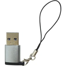 ATOM (31053) USB Type-C 3.1 - USB А 2.0, OTG, (гн/шт), серебряный ATOM (31053) USB Type-C 3.1 - USB А 2.0, OTG, (гн/шт), серебряный