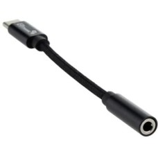 ELTRONIC (1-56) 3.5 Jack (F) - Type-C с проводом тканевая оплетка (черный) ELTRONIC (1-56) 3.5 Jack (F) - Type-C с проводом тканевая оплетка (черный)